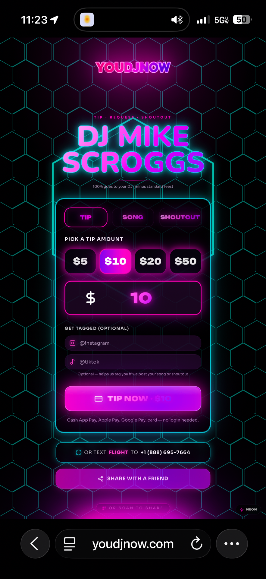 Phone Tip Screen